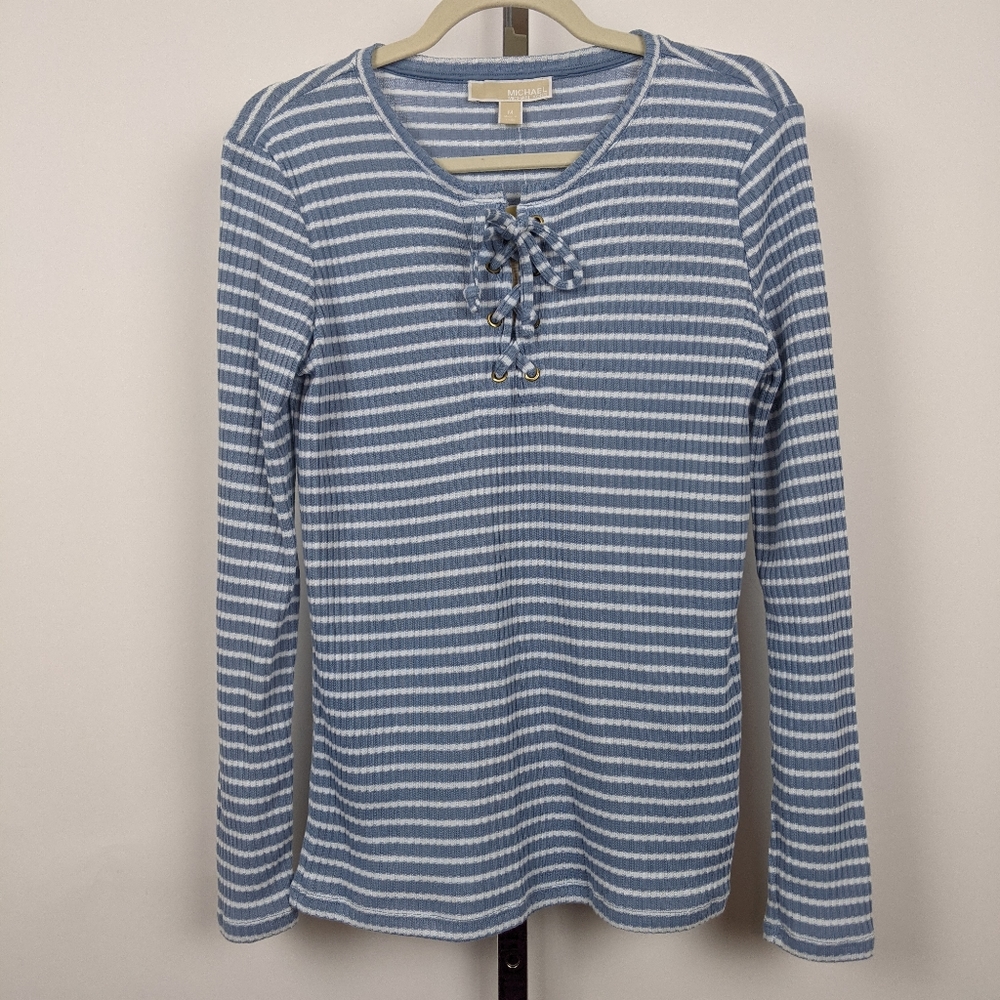 Michael Michael Kors medium blue stripe sweater